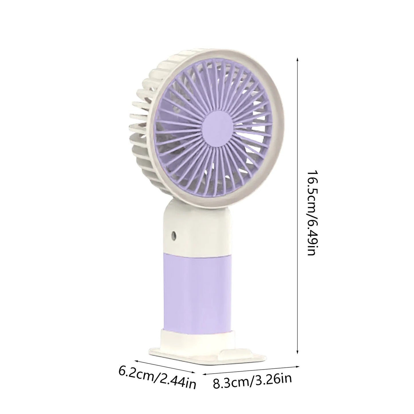 Portable Mini Fan | Rechagable Fan | USB Rechargeable Handheld Cute Mini Portable Fan for Office Study Outdoors Home Table with Detachable Base