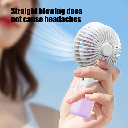 Portable Mini Fan | Rechagable Fan | USB Rechargeable Handheld Cute Mini Portable Fan for Office Study Outdoors Home Table with Detachable Base