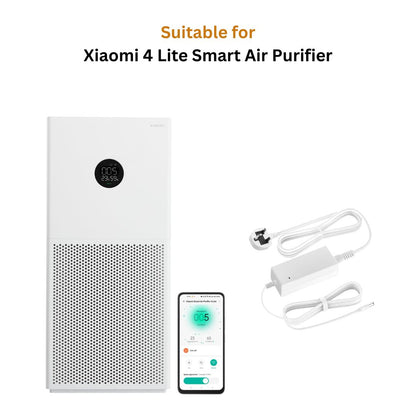 Hi-Lite Essentials 24V Power Adapter for Xiaomi 4 Lite Smart Air Purifier - White (With Indian Plug))