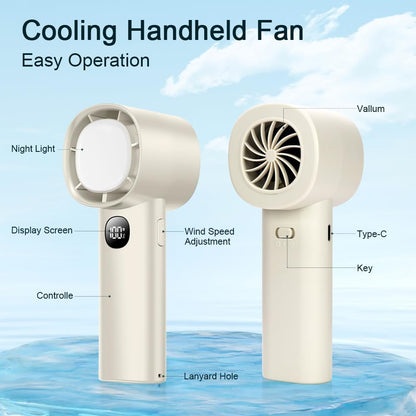 Summer Mini Ice Handy Mini Fan Cooling Portable Rechargeable Peltier Handy Small Fan Handheld Fan