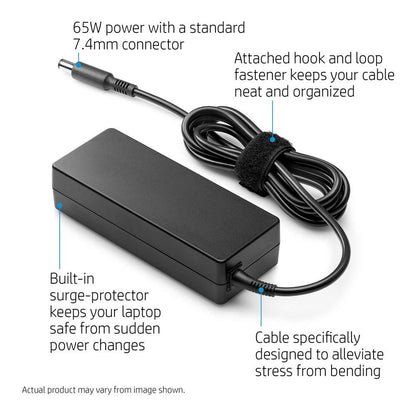 Compatible Hp 65W 18.5V 3.5A 7.4Mm Pin Laptop Charger for Hp Selected Laptop Series With Power Cord