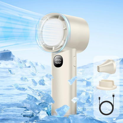 Summer Mini Ice Handy Mini Fan Cooling Portable Rechargeable Peltier Handy Small Fan Handheld Fan