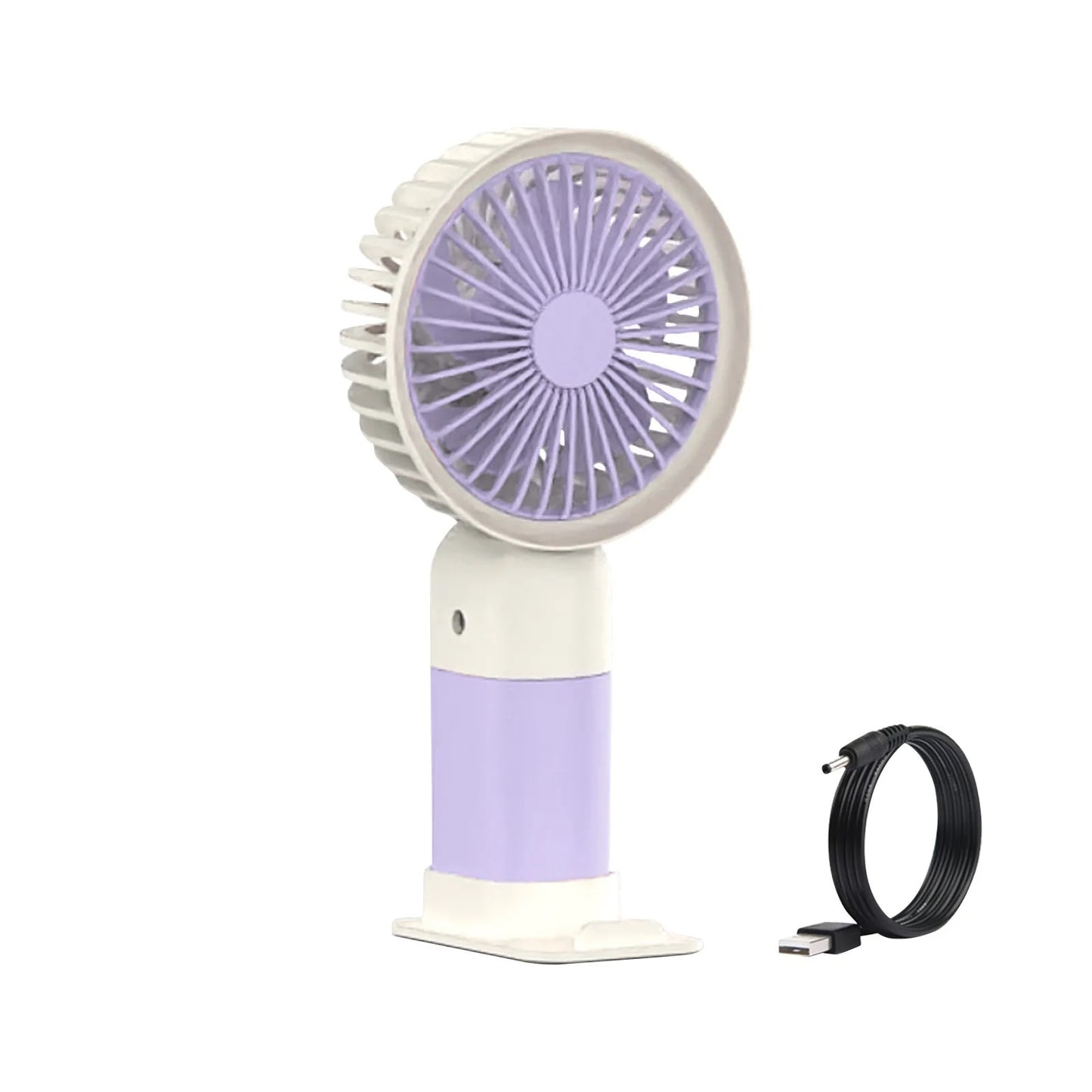 Portable Mini Fan | Rechagable Fan | USB Rechargeable Handheld Cute Mini Portable Fan for Office Study Outdoors Home Table with Detachable Base