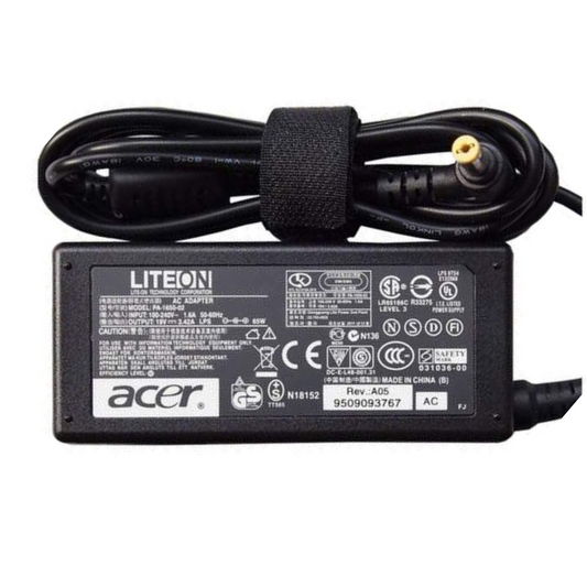 OEM Acer 19V 2.37A Laptop Charger Power Adapter for Acer Aspire, Gateway Laptop -Yellow Pin